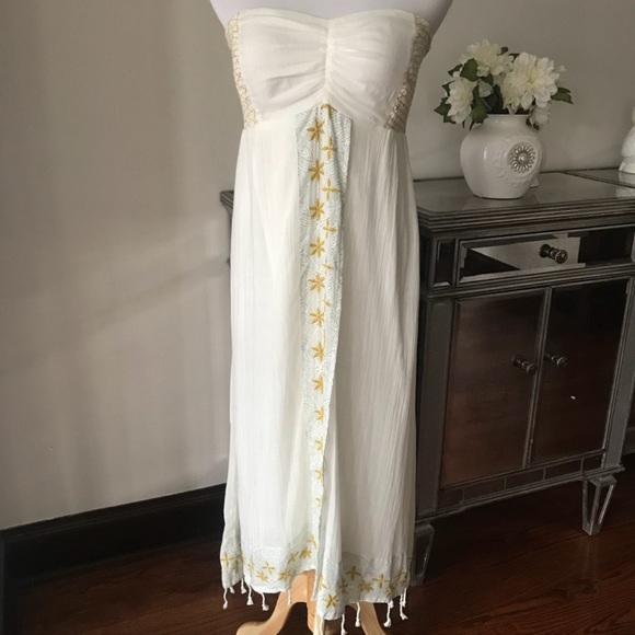 Free people strapless dress Star of India RARE ! - Picture 5 of 6